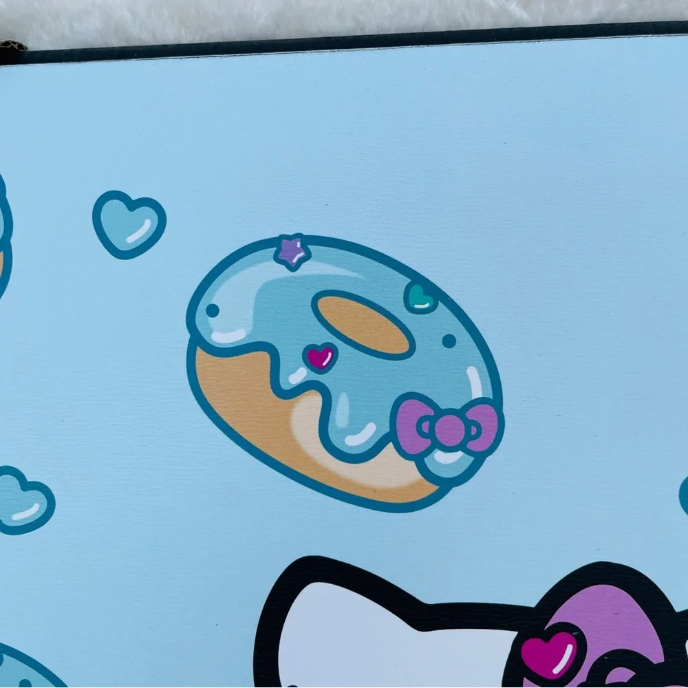 Sanrio Hello Kitty Donut Stack Wall‎ Art Blue Purple Kawaii Decor 13x19 NEW